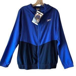 NEW Reebok Mens Full Zip Training Woven Jacket
